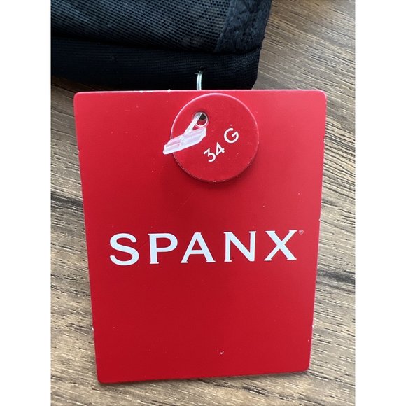 NWT Spanx Low Profile Illusion Lace Minimizer Bra Size 34G Black Champagne - Picture 10 of 11